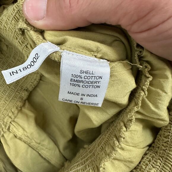 NWT Happy X Nature Kate Hudson Halter Jumpsuit Womens S Eyelet Ruffles Boho - Picture 8 of 12